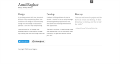 Desktop Screenshot of amalraghav.com